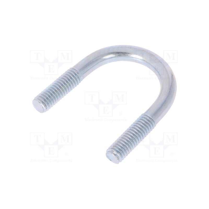 1 pcs x DROMET - CB.6..23..40 - U-bolt, B, 1, steel, zinc, Thread len: 16mm, for fixing pipes