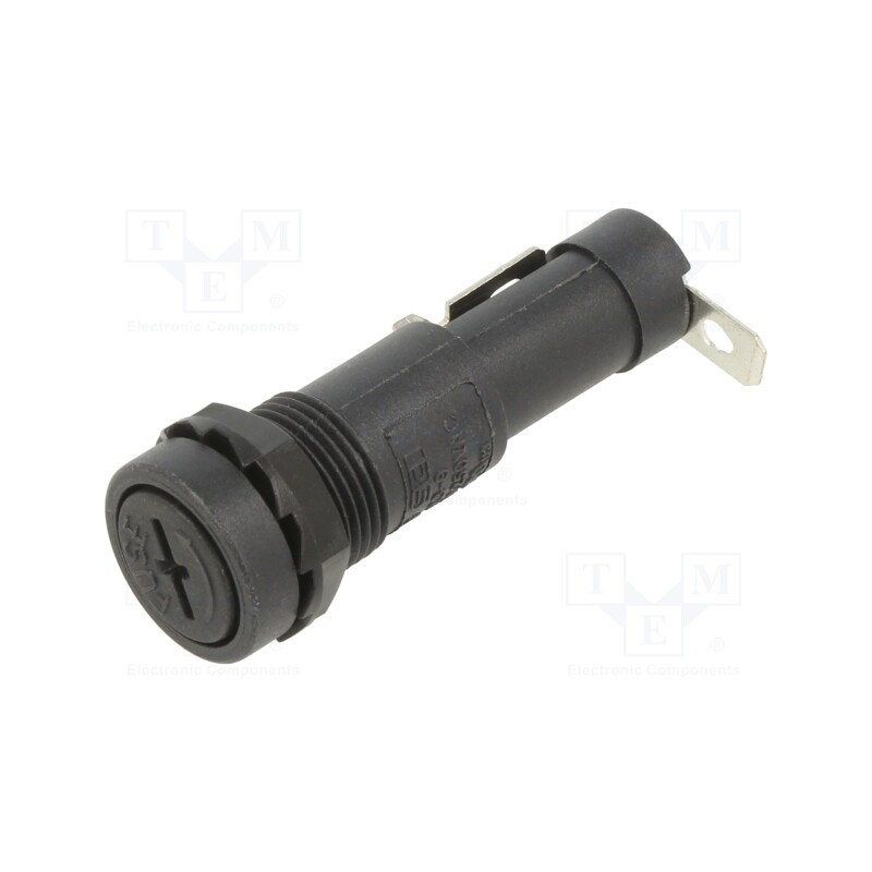 1 pcs x OPTIFUSE - PMA-DS-05-Q1R - Fuse holder, 6.3x32mm, 15A, on panel, 250VAC, UL94V-0, Mat: PBT