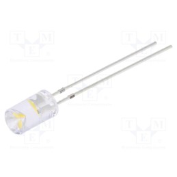 2 pcs x OPTOSUPPLY - OSM5DF5MC1B - LED, 5mm, white warm, blinking, 330÷500mcd, 120°, 3÷5V, 1.5Hz
