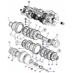 3713481m1 spacer 25 x 34 x 0 50