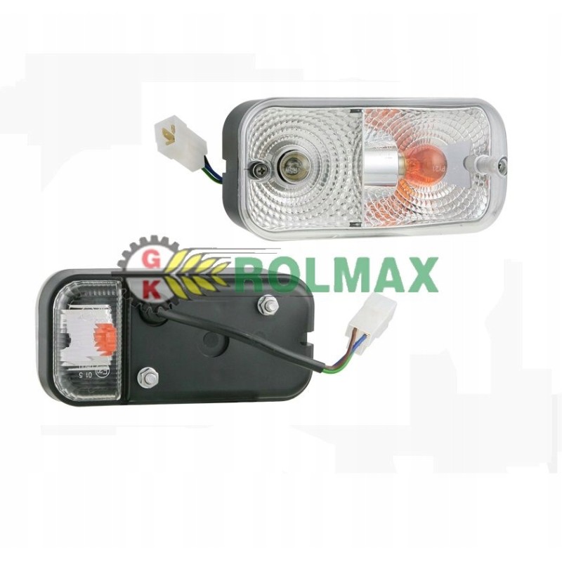 Left front lamp with turn signal Zetor 162x77