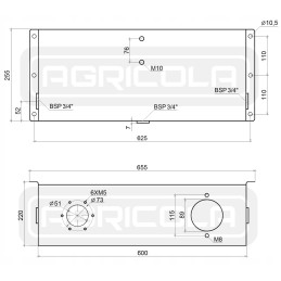 Oil tank 25l set 1 41 03 025 hydrolider