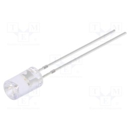 2 pcs x OPTOSUPPLY - OSR5MF5MC1B - LED, 5mm, red, blinking, 220÷330mcd, 120°, 3÷5V, Lens: transparent
