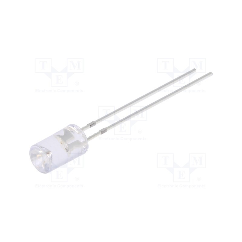 2 pcs x OPTOSUPPLY - OSR5MF5MC1B - LED, 5mm, red, blinking, 220÷330mcd, 120°, 3÷5V, Lens: transparent