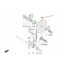 Drive sprocket with 67 claas conspeed 995341