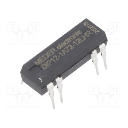 1 pcs x MEDER - DIP12-1A72-12LHR - Relay: reed switch, SPST-NO, Ucoil: 12VDC, 500mA, max.200VDC, 72mW