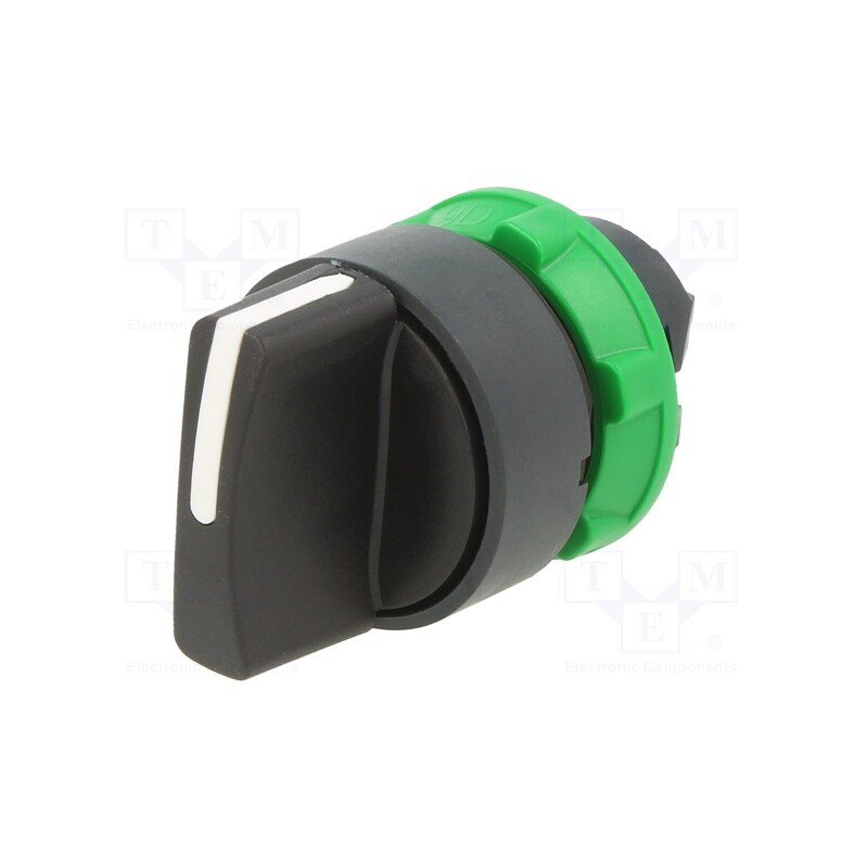 1 pcs x SCHNEIDER ELECTRIC - ZB5AD5TQ - Switch: rotary, 22mm, Stabl.pos: 1, black, none, IP66, prominent