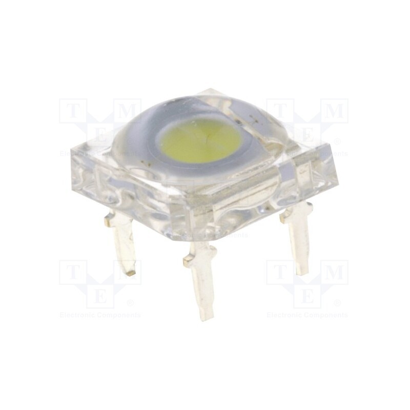 2 pcs x OPTOSUPPLY - OSW44LZ5D1P - LED Super Flux, 7.62x7.62mm, white cold, 2180÷3000mcd, 130°, 30mA