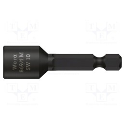 1 pcs x WERA - 5060225001 - Screwdriver bit, 6-angles socket, Socket: HEX 8mm, with magnet