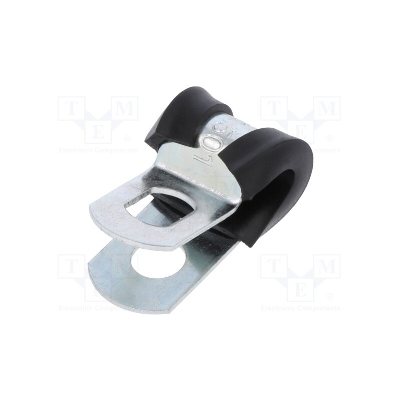 1 pcs x MPC INDUSTRIES - LKD1501 - Fixing clamp, ØBundle : 4.8÷6.4mm, W: 13mm, steel, SL, W1, DIN 3016