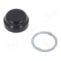 1 pcs x SCHNEIDER ELECTRIC - 9001KU1 - Actuator lens, 30mm, 9001K, Actuator colour: black