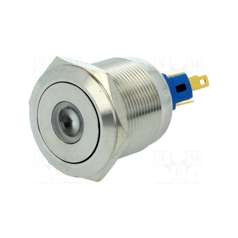 1 pcs x ONPOW - GQ22-11ZD/R/12V - Switch: vandal resistant, Pos: 2, SPST-NO + SPST-NC, 3A/220VAC