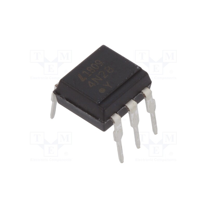 2 pcs x LITEON - 4N28 - Optocoupler, THT, Ch: 1, OUT: transistor, Uinsul: 0.5kV, Uce: 30V
