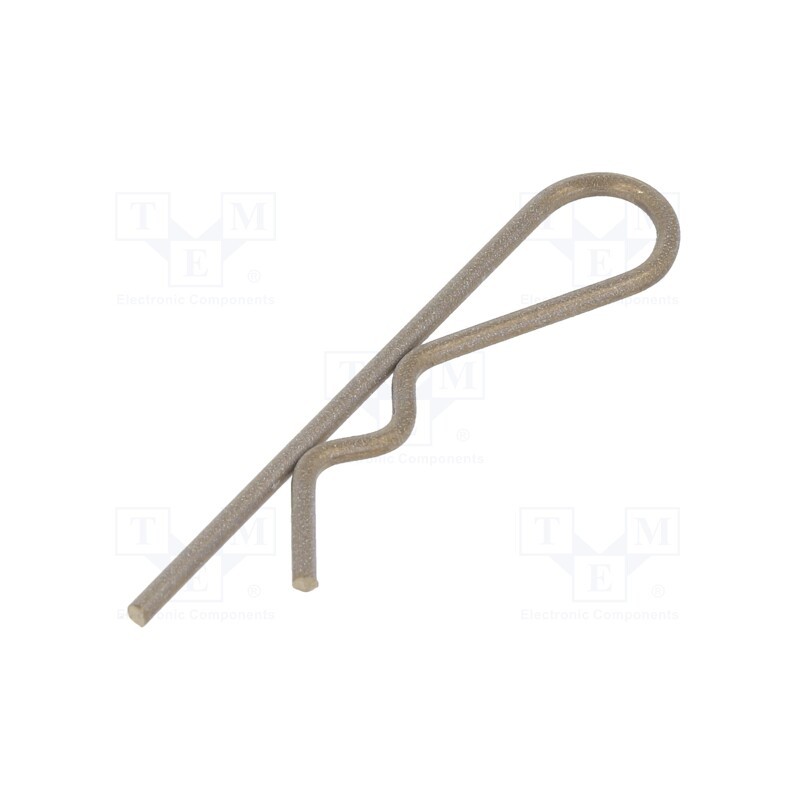 1 pcs x ELESA+GANTER - GN 1024-NI-1,5-E - Cotter pin, stainless steel, Ø: 1.5mm, L: 45mm, Shaft dia: 7÷12mm