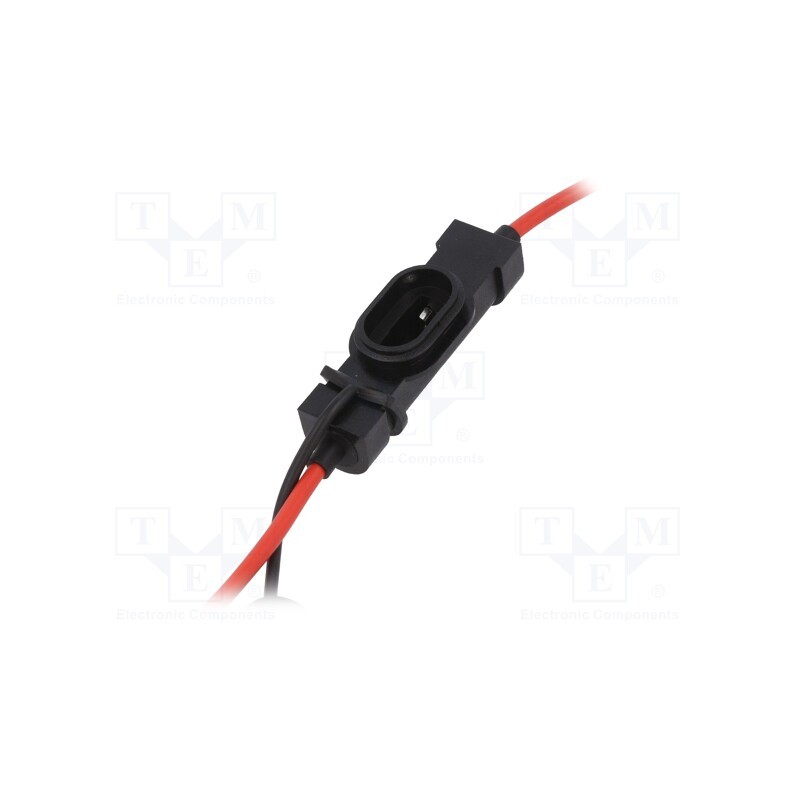 1 pcs x OPTIFUSE - LPS-01B-18R - Fuse holder, 11mm, 10A, Leads: cables, -40÷85°C, 58V