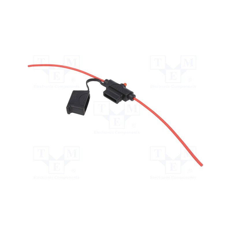 1 pcs x OPTIFUSE - LPR-04B-I-16R - Fuse holder, 19mm, 15A, Leads: cables, 24V