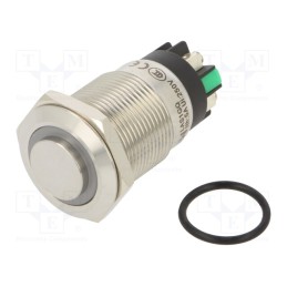 1 pcs x ONPOW - LAS1GQH-11E/L/G/24V/S - Switch: vandal resistant, Pos: 2, SPDT, 3A/220VAC, 5A/24VDC, IP65