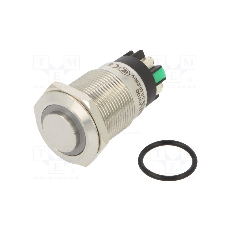 1 pcs x ONPOW - LAS1GQH-11E/L/G/24V/S - Switch: vandal resistant, Pos: 2, SPDT, 3A/220VAC, 5A/24VDC, IP65