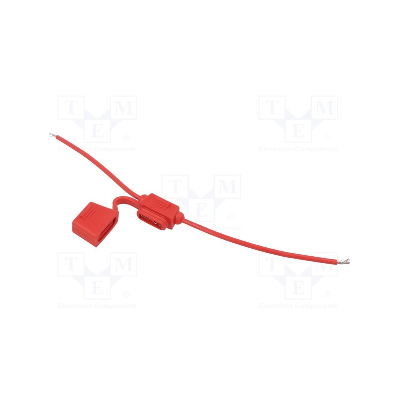 1 pcs x OPTIFUSE - LPR-02R-16R - Fuse holder, 19mm, 15A, Leads: cables, -40÷85°C, 58V