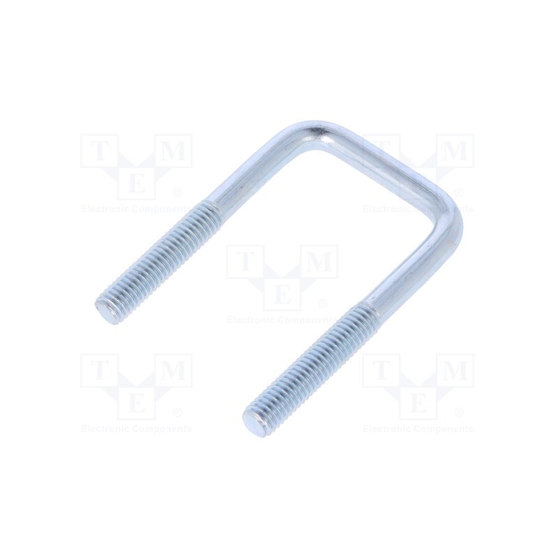 1 pcs x DROMET - CBTC..6..28..55 (3/4') - U-bolt, C, 1, steel, zinc, Thread len: 27mm, Int.width: 28mm, square