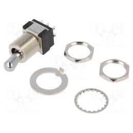 1 pcs x KNITTER-SWITCH - MTG 206 N - Switch: toggle, Pos: 2, DPDT, ON-ON, 6A/125VAC, 6A/6VDC, -45÷140°C