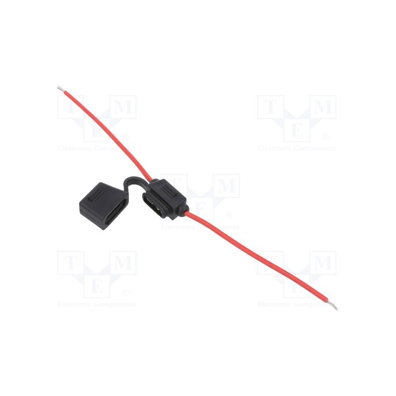 1 pcs x OPTIFUSE - LPR-02B-16R - Fuse holder, 19mm, 15A, Leads: cables, -40÷85°C, 58V