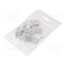 1 pcg x TOPMET - C6960000 - Holder T, natural, 20pcs, aluminium
