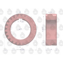 Timing gear for crankshaft C 330 original Ursus
