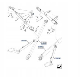 Right hanger New Holland T4 T5 Case Farmall 84319