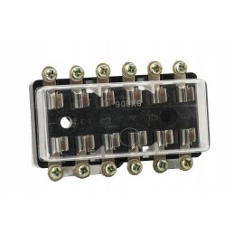 Cylindrical fuse box with 6 slots