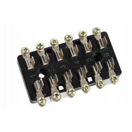 Cylindrical fuse box with 6 slots