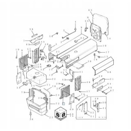 Grille left New Holland Ford 8240 81873302