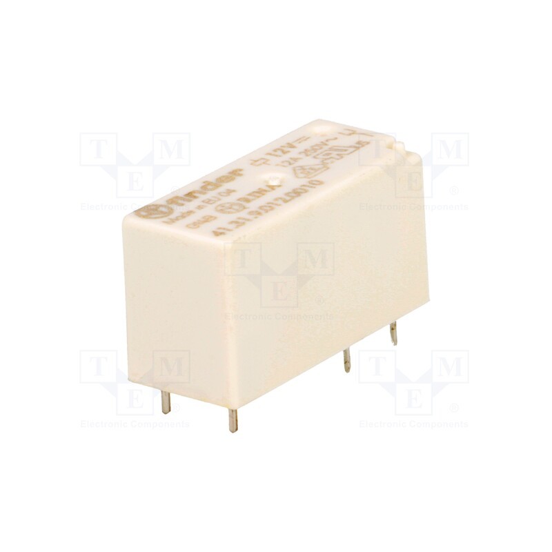 1 pcs x FINDER - 41.31.9.012.0010 - Relay: electromagnetic, SPDT, Ucoil: 12VDC, 25A, 12A/250VAC, PCB