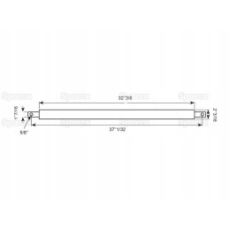 Field beam with flanges, category 3, 940mm