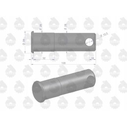 Lower link support pin c 360 original u