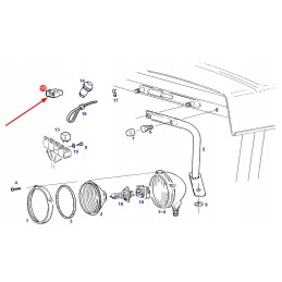 X830232250000 lamp electrical connector housing