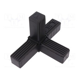 1 pcs x ELESA+GANTER - 430083 -AS - Mounting coupler, for profiles, Mat: polyamide, -30÷100°C, I: 77mm