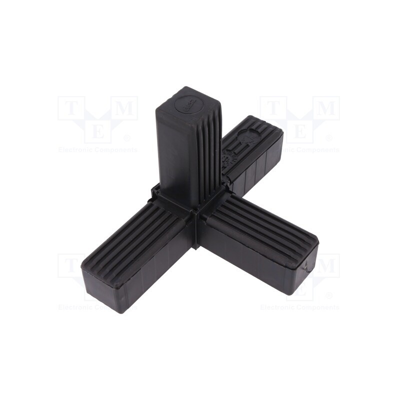 1 pcs x ELESA+GANTER - 430083 -AS - Mounting coupler, for profiles, Mat: polyamide, -30÷100°C, I: 77mm