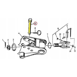 Hook bracket pin c 360