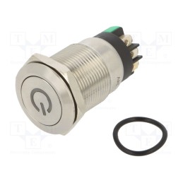 1 pcs x ONPOW - LAS1GQF-11DT/L/G/24V/S - Switch: vandal resistant, Pos: 2, SPDT, 3A/220VAC, 5A/24VDC, IP65