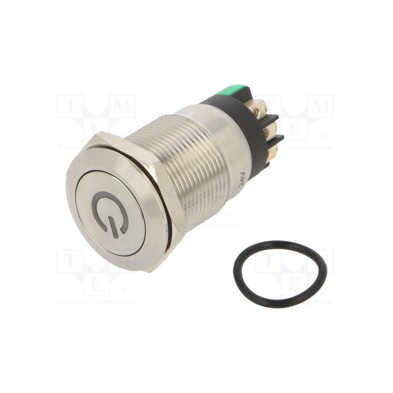 1 pcs x ONPOW - LAS1GQF-11DT/L/G/24V/S - Switch: vandal resistant, Pos: 2, SPDT, 3A/220VAC, 5A/24VDC, IP65
