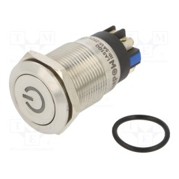 1 pcs x ONPOW - LAS1GQF-11DT/L/B/24V/S - Switch: vandal resistant, Pos: 2, SPDT, 3A/220VAC, 5A/24VDC, IP65