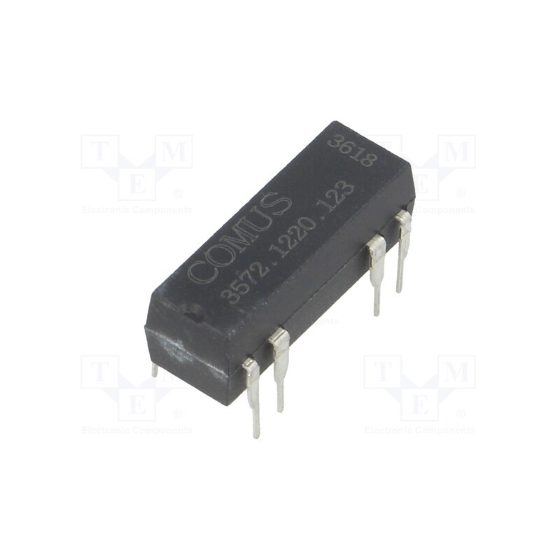 1 pcs x COMUS - 3572.1220.123 - Relay: reed switch, DPST-NO, Ucoil: 12VDC, 500mA, max.150VDC, 10W