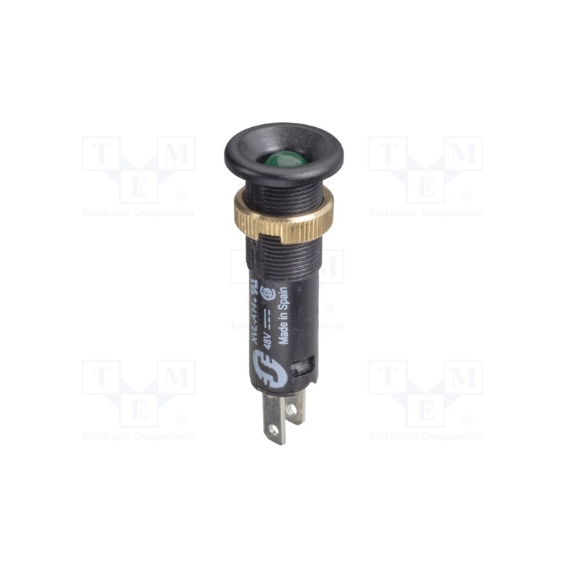 1 pcs x SCHNEIDER ELECTRIC - XVLA143 - Indicator: LED, flat, green, 48VDC, Ø8mm, IP40, plastic, Body: black