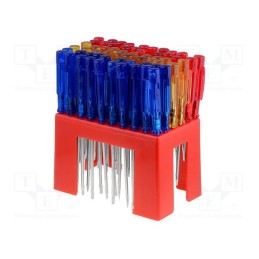 1 pcg x DONAU ELEKTRONIK - MIN-S - Kit: screwdrivers, slot, 60pcs.