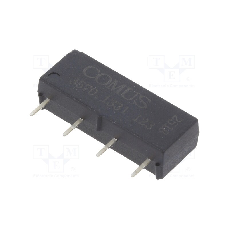 1 pcs x COMUS - 3570.1331.123 - Relay: reed switch, SPST-NO, Ucoil: 12VDC, 500mA, max.150VDC, 10W