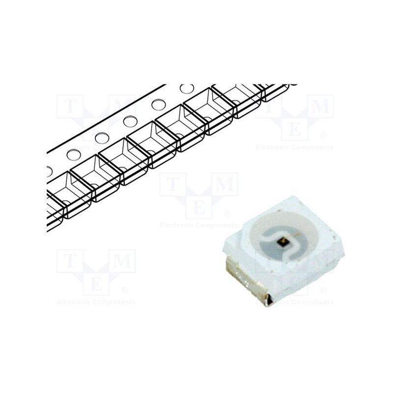 2 pcs x OPTOSUPPLY - OSI5LAS1C1A - IR transmitter, 3528,PLCC2, transparent, 20mW, 120°, λp max: 940nm