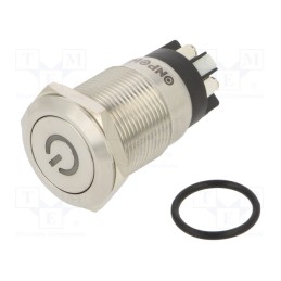 1 pcs x ONPOW - LAS1GQF-11DT/L/Y/24V/S - Switch: vandal resistant, Pos: 2, SPDT, 3A/220VAC, 5A/24VDC, IP65