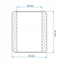 Zetor steering knuckle bushing 57113402 40x44x30 bronze
