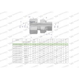 Hydraulic connection m12x1 5 06l 1 8 bsp 2 pcs